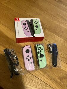 Nintendo Switch Joy-con パステルパープル / パステルグリーン / 任天堂 別売り 純正ジョイコン ☆ 新品同様 ☆ ニンテンドー スイッチ