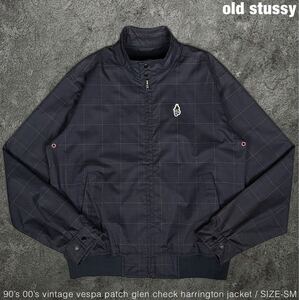 old stussy 90s 00s ビンテージ グレンチェック スイングトップ ジャケット オールドステューシー ブルゾン 古着　jacket