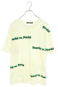 ルイヴィトン Tシャツ 21AW サイズ:L TOURIST VS PURISTプリントTシャツ 中古 SB01