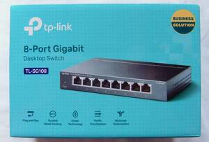 TP-Link 8ポート スイッチングハブ 10/100/1000Mbps ギガビット 金属筺体 設定不要 TL-SG108/PC周辺機器/ネットワーク接続機器★未使用品★