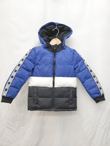 ◇ ◎ DIESEL ディーゼル 中綿 キッズ 子供服 長袖 パティング ブルゾン ジャケット サイズ6 ブラック ブルー メンズ P