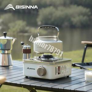 格安●Bisinna-キャンプガスストーブ、高火、ポータブルカセット、屋外ガスバーナー、キャンプ、2800w