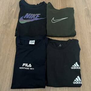 NIKE adidas FILA Tシャツ 4枚セット レディース S