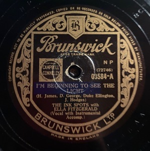 Brunswick Records. THE INK SPOTS with ELLA FITZGERALD・I