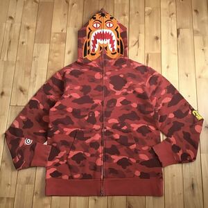 ★2XL★ Red camo タイガー パーカー Tiger full zip hoodie a bathing ape BAPE エイプ ベイプ アベイシングエイプ 迷彩 XXL oz4