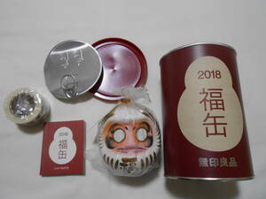 無印良品 福缶 2018 手作り 日本の縁起物 高崎だるま 郷土玩具 MUJI 干支 民芸品 当時物