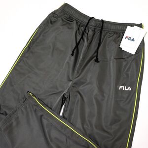 ★フィラ FILA 新品 メンズ 保温 防寒 裏起毛 ウインドブレーカー ロング パンツ Lサイズ [443342-CGY-L] 一 四 弐★QWER★