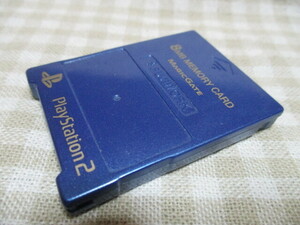 PS2　メモリーカード　FUJIWORK　メタリックブルー　動作確認済み
