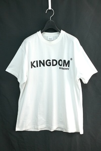 19SS BURBERRY LONDON ENGLAND Riccardo Tisci KINGDOM バーバリー キングダム ロゴ Tシャツ ホワイト Mサイズ PTSIC9315VIL 8010438