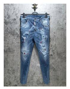 確認用 新品 21SS DSQUARED2 ディースクエアード Skater デニム S74LB0922 入札前ご連絡要