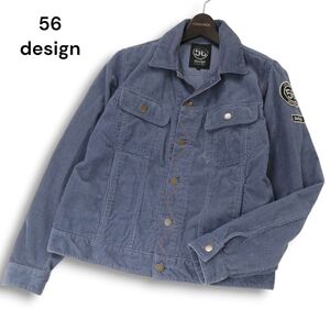 56design 56デザイン フィフティシックスデザイン 秋冬 ワッペン★ コーデュロイ トラッカー ジャケット Sz.40　メンズ　I4T04336_C#N