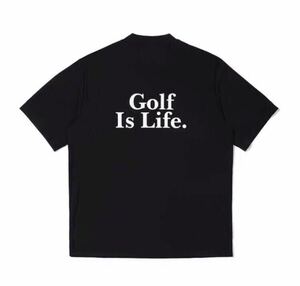 XL MALBON GOLF マルボンゴルフ シャツ　モックネック　黒