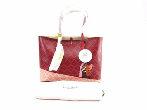 未使用品 Kate spade new york ケイト・スペード Tom & Jerry トム＆ジェリー トートバッグ 鞄 ∠UB1735