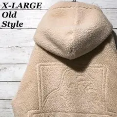 《激レア》X-LARGE★エクストララージ★ボアパーカー  ホワイト×ベージュ