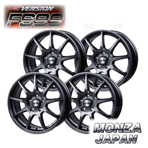 MONZA モンツァ R-VERSION FS99 (4本セット) 7.0J x 17 インセット+45 PCD100 4穴 チタンガンメタ (FS99-701745-TG-4S