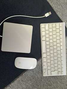 Apple アップル Magic Mouse マウス A1296 ワイヤレス キーボード Wireless Keyboard A1314 SuperDrive スーパードライブ A1379 通電のみ
