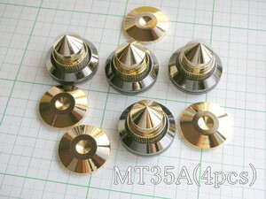 管理番号＝4A079　　　　金属製(真鍮製)インシュレーター 　　MT35A　　　4 個セット　