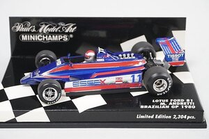 ミニチャンプス PMA 1/43 ロータスフォード 81 M.アンドレッティ ブラジルGP 1980 #11 400800011 ※デカールひび割れ