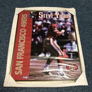 ラス1 DEAD STOCK NFL 90s 当時物　49ers　スティーグヤング　額入り巨大ポスター