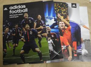 送料無料 adidas catalog football team wear catalog 5冊 2011 2012 2013 2015 香川 内田 清武 武藤 サッカー カタログ