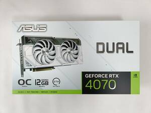 ASUS Dual GeForce RTX 4070 White OC Edition 12GB GDDR6X / GeForce RTX 4070 / 12GB / 中古