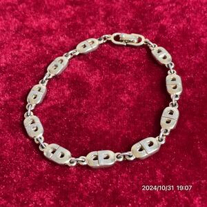 vintage Dior クリスチャン ディオール CDロゴ ゴールドカラー ブレスレット アクセサリー