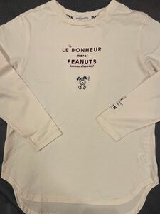 ポンポネット新作【PEANUTSコラボ】長袖シャツ150cmアイボリ★新品激安！