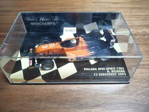 新品未開封 ミニチャンプス 1/43 ミニカー 1/43ダラーラF303N.ロズベルグ Dallara F303 F3 Euroseries 2003 DEKRA