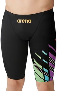 1564389-ARENA/メンズ 競泳水着 レーシングスパッツ ハーフレッグ 水泳 公式 WA承認モデル/L