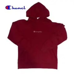 美品　チャンピオン champion スクリプトロゴフーデッド パーカー XL