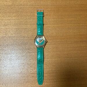 swatch　自動巻き　緑ベルト　ジャンク品