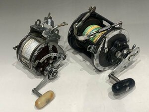 ＊民家整理品　DAIWA　古いダイワ製のリール2点　sealine900h/sea-line no.45　可動品　ジャンク