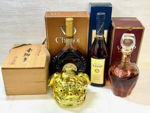 F5611i　1円～　お酒　まとめ　計4本　金獅子　Chabot XO　SUNTORY ブランデー VSOP　など　日本酒　洋酒　古酒　現状品　同梱不可