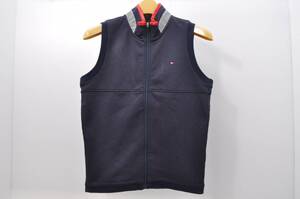 coco 中古 トミーヒルフィガーゴルフ TOMMY HILFIGER GOLF レディース ベスト S 紺 フルジップ レターパックプラス発送可 73775