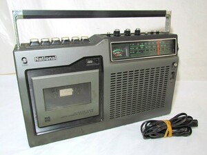 1000円スタート ラジカセ National ナショナル FM/MW/SW 3BAND RQ-448 ラジオ 昭和レトロ アンティーク オーディオ 10 C9030