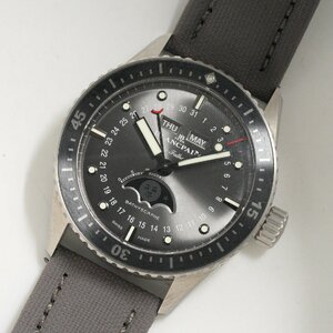 ブランパン BLANCPAIN 腕時計 フィフティファゾムス バチスカーフ ムーンフェイズ 5054 1210 G52A チタン メンズ 中古 美品 [質イコー]