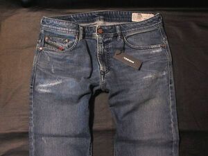 本物正規◆DIESEL ディーゼル◆ストレッチデニム THAVAR-XP SLIM-SKINNY■30×32■R4VG8 ミディアム ダメージ/リペア加工■新品/Col 01