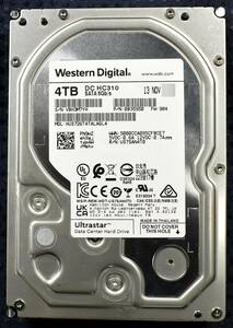 1円スタート WesternDigital ULTRASTAR HUS726T4TALA6L4 4TB HDD 2020年製 (Cristal DiscInfo 正常) 使用時間 31046H DC HC310 (管:PH60