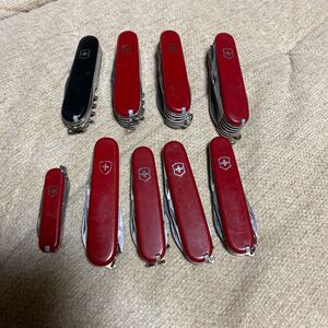 VICTORINOX ビクトリノックス　十徳ナイフ　 旧ロゴ　マルチツール スイス キャンプ アウトドア アーミーナイフ　9個