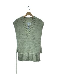 Maison Margiela◆2022AW/BOTANICAL DYE KNIT VEST/ニットベスト(厚手)/S/アルパカ/GRN