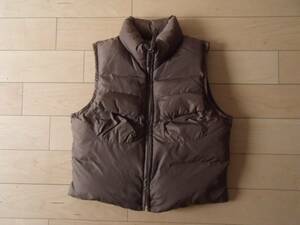 45RPM MADE IN JAPAN DOWN VEST 日本製 ダウンベスト ライトブラウン ナイロン100% ダウン80% フェザー20%