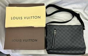 クーポン最大10000円引 美品 ルイ・ヴィトン N41211 ミックPM ダミエ グラフィット ショルダーバッグ LOUIS VUITTON