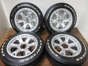 【送料無料・税込み】WEDS キーラー 17in7.5J+25 6穴PCD139.7 GY ナスカー イーグル＃１ 215/60R17 109/107 カスタム ハイエース