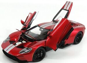 ◆未展示品！1/18 Ford / フォードGT メタリックレッドand レーシングストライプ 