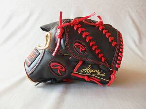 ◆Rawlings　HYPER TECH R2G COLORS GOLD 軟式/グローブ◆11.75inch/BLACK◆プロ野球/NPB/セリーグ/パリーグ/草野球