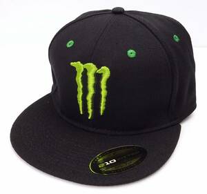 YUPOONG ユーポン MONSTER ENERGY モンスターエナジー 210 FITTED FLEXFIT ベースボールキャップ（ブラック/ブラック）S/M [並行輸入品]