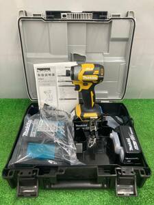 【未使用品】makita(マキタ) 18v充電式インパクトドライバ フレッシュイエロー(6.0Ahバッテリx2/充電器/ケース) TD173DGXFY　ITXPUNHO1YOG