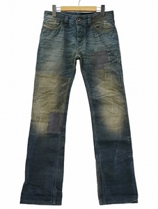 ディーゼル DIESEL SAFADO ヴィンテージ加工 レギュラー スリム ストレート デニムパンツ W28 BLUE(ブルー) メンズ