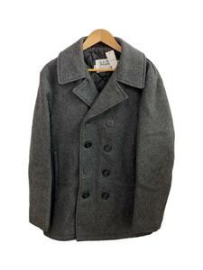 Schott◆Pコート/40/ウール/GRY/U.S.74ON/PEAJACKET/USA