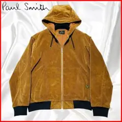 【Paul Smith】美品ポールスミス コーデュロイ フーデットブルゾン XL